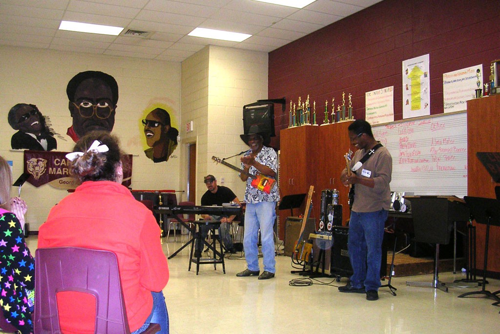 Mac Arnold at Carver’s Bay High School