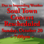 Soultown Concert Rescheduled