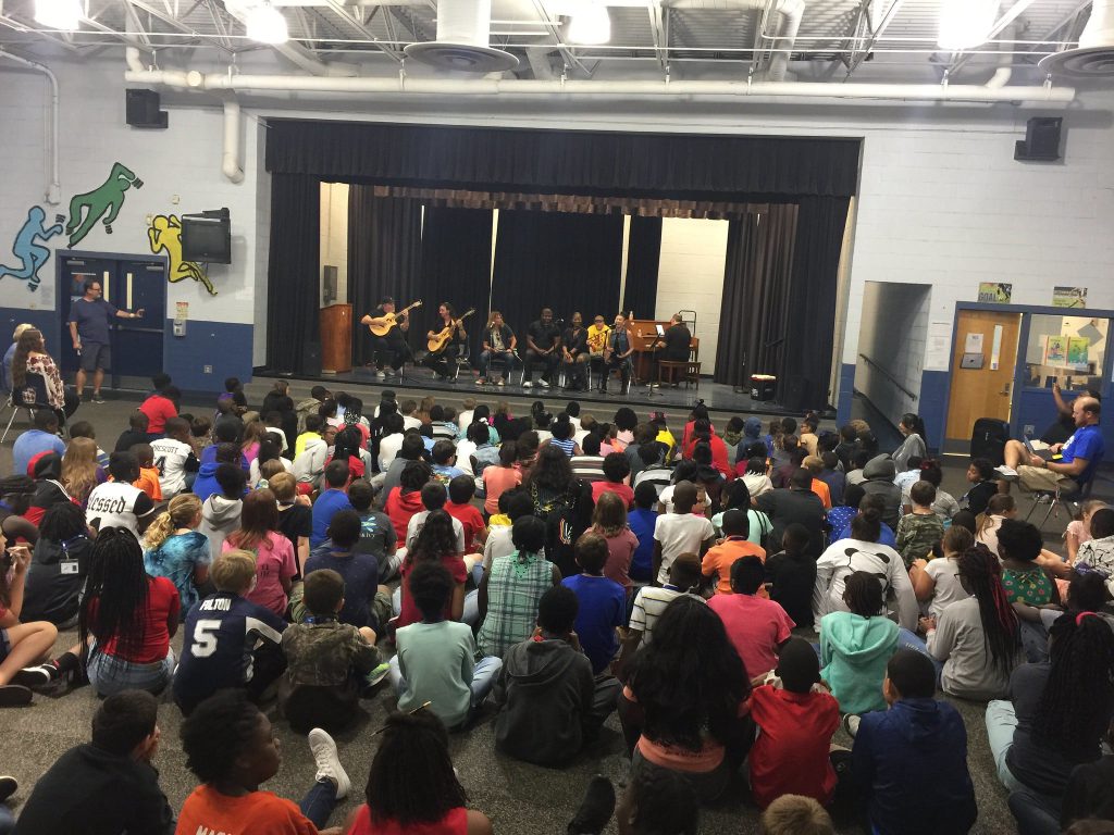 Decades Rewind had a blast with students at McDonald Elementary School in Georgetown.