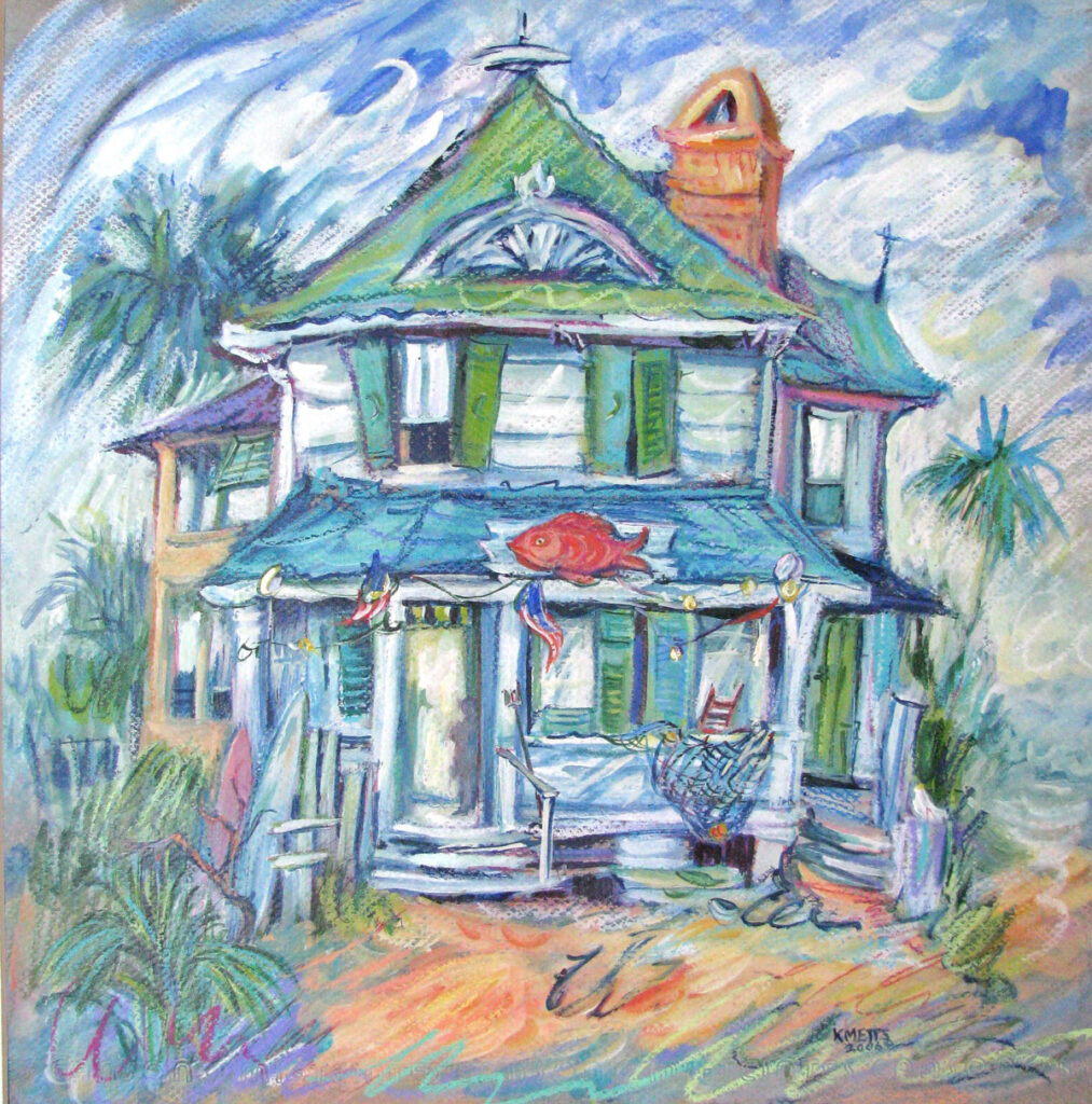 Red Fish Inn painting by Kathy Metts
